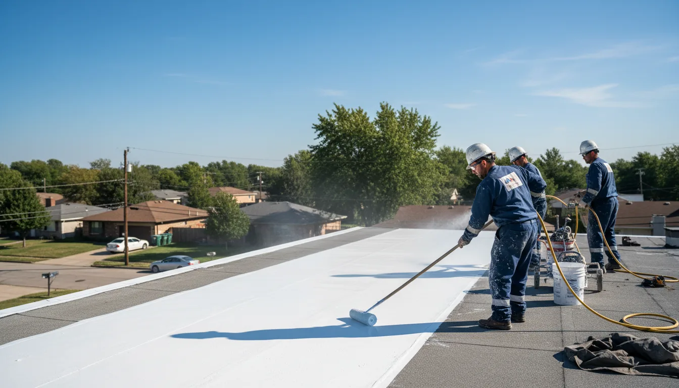 Commercial roof coating in Coram, MT near me